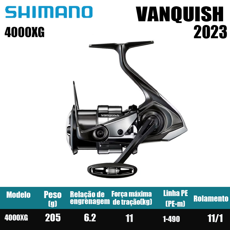 SHIMANO 2023 VANQUISH  carretel de pesca bobina giratória de água doce peças de pesca de água salgada Origem: Japão