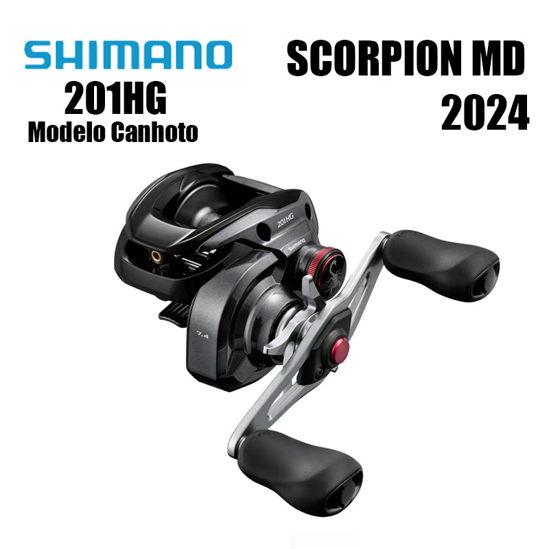 SHIMANO 2024 Scorpion MD 201HG Modelo Canhoto