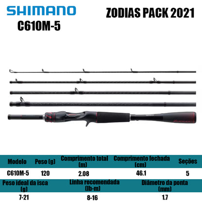 SHIMANO ZODIAS C610M-5 Para Carretilha