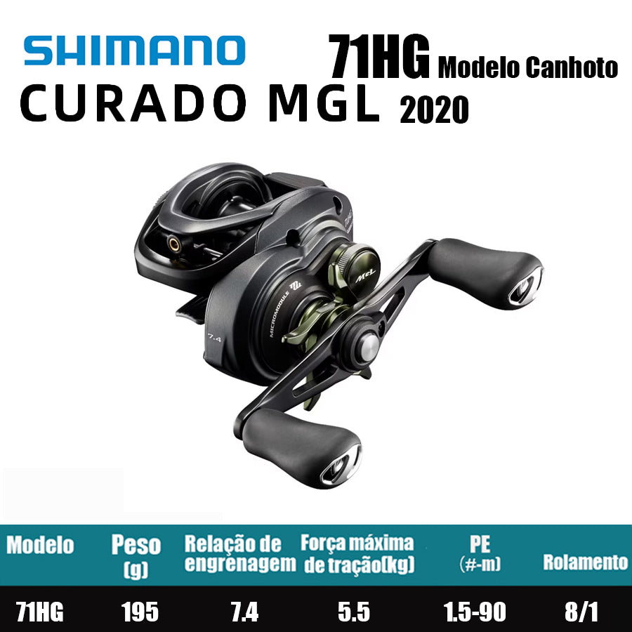 SHIMANO 2020 Curado MGL 71HG Modelo Canhoto
