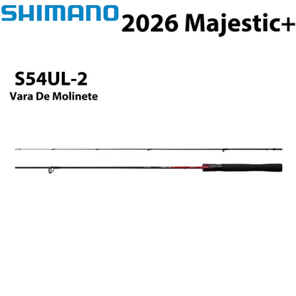 SHIMANO 2026 Majestic+ S54UL-2 Vara De Molinete