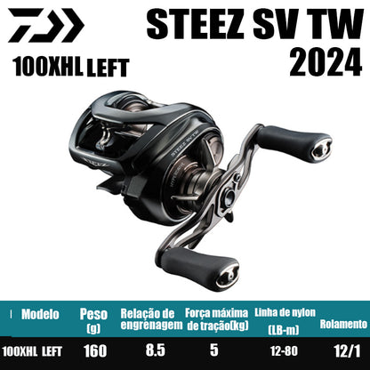Carretilha De Arremesso DAIWA 2024 STEEZ SV TW, Peça De Reposição Para Pesca Em Água Doce E Salgada. País de origem: Japão