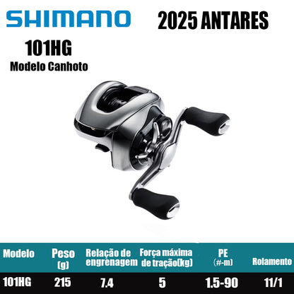 SHIMANO 2025 ANTARES 101HG Modelo Canhoto