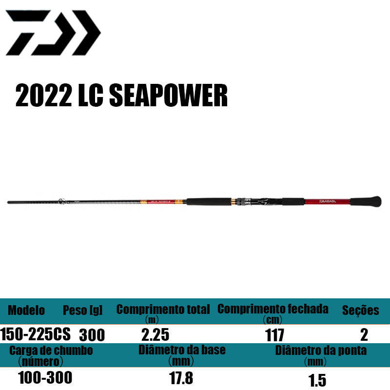 DAIWA 2022 LC SEAPOWER 150-225CS para molinetes de pesca