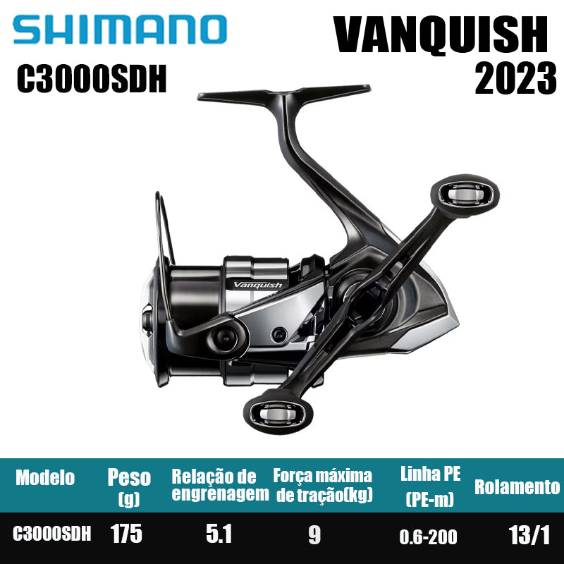 SHIMANO 2023 VANQUISH  carretel de pesca bobina giratória de água doce peças de pesca de água salgada Origem: Japão