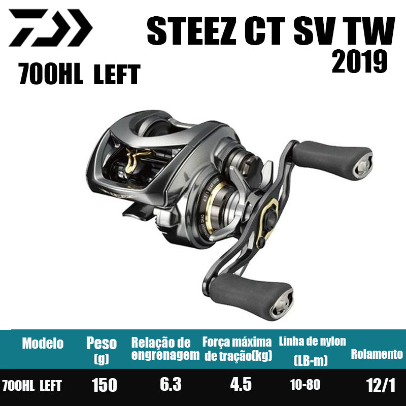 Carretilha De Arremesso DAIWA 2019 STEEZ CT SV TW, Peça De Reposição Para Pesca Em Água Doce E Salgada. País de origem: Japão