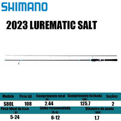 SHIMANO 2023 LUREMATIC SALT S80L para molinetes de pesca