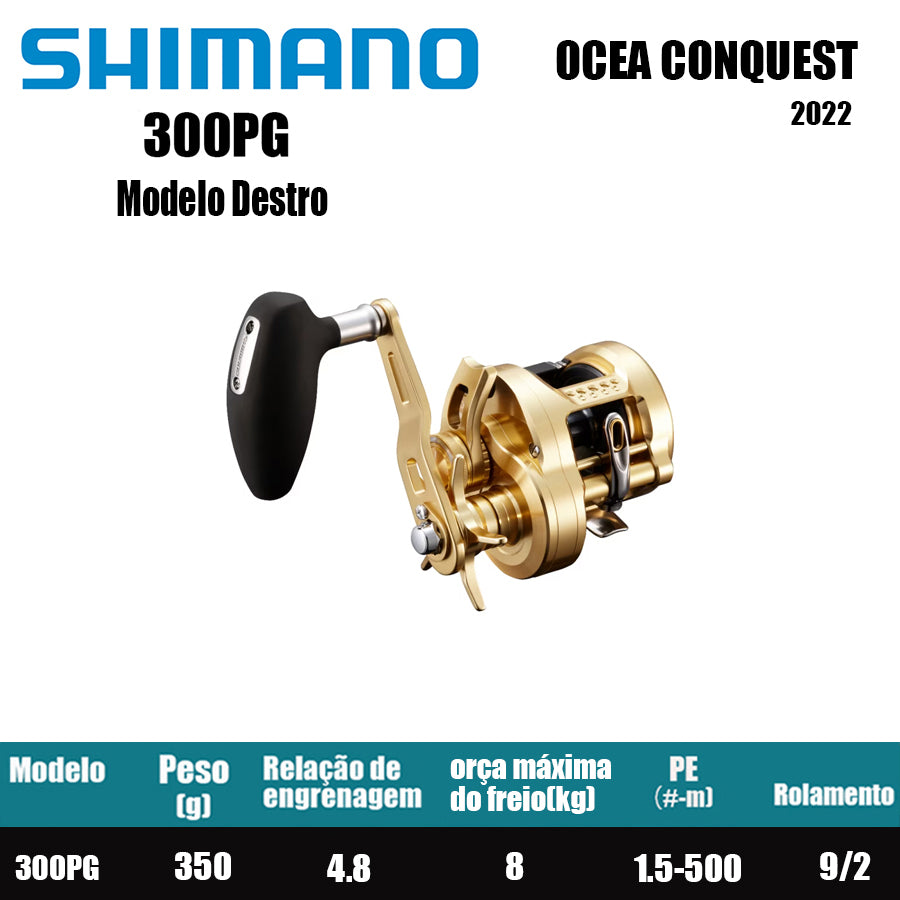 SHIMANO 2022 OCEA CONQUEST 300PG Modelo Destro