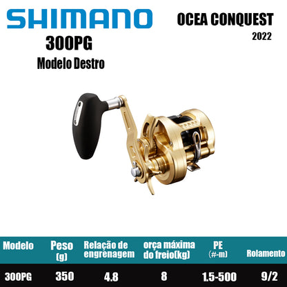 SHIMANO 2022 OCEA CONQUEST 300PG Modelo Destro