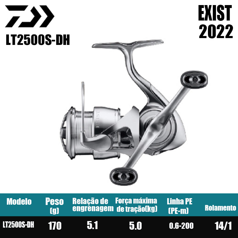 DAIWA 2022 EXIST Molinete De Pesca Spinning Reel Água Doce Água Salgada Peças De Pesca Origem: Japão