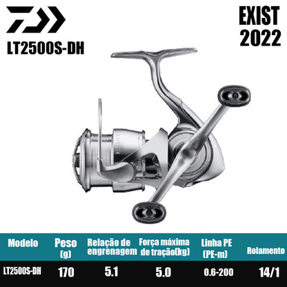 DAIWA 2022 EXIST Molinete De Pesca Spinning Reel Água Doce Água Salgada Peças De Pesca Origem: Japão