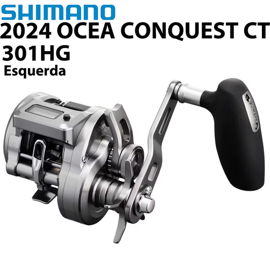 SHIMANO 2024 OCEA CONQUEST CT 301HG Carretilha Esquerda