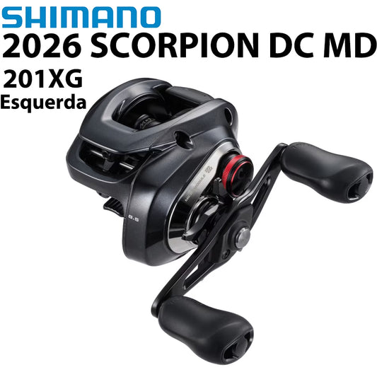 SHIMANO 2026 SCORPION DC MD 201XG Carretilha Esquerda