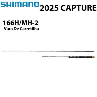 SHIMANO 2025 CAPTURE 166H/MH-2 Vara De Carretilha