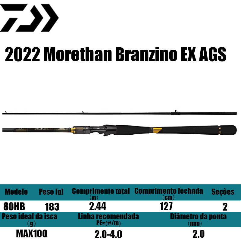 DAIWA 2022 Morethan Branzino EX AGS 80HB para carretilhas de pesca