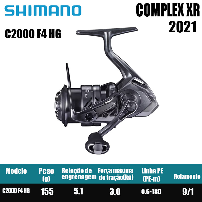 SHIMANO 2021 COMPLEX XR carretel de pesca spinning carretel de água doce peças de pesca de água salgada Origem: Malásia