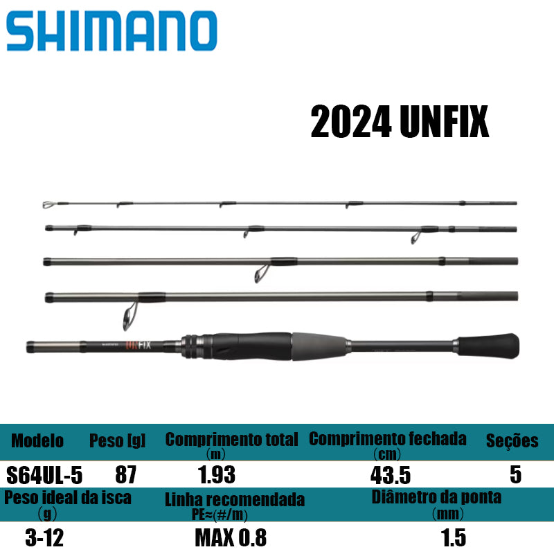 SHIMANO 2024 UNFIX S64UL-5 para molinetes de pesca