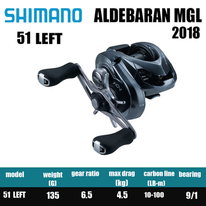 Carretilha De Arremesso SHIMANO 2018 ALDEBARAN MGL 30 30HG 51, Peça De Reposição Para Pesca Em Água Doce E Salgada. Local De Produção: Japão