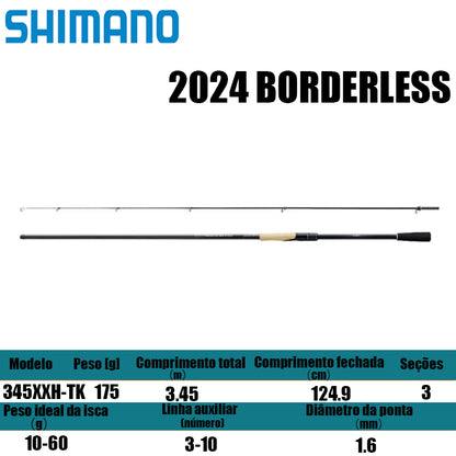 SHIMANO 2024 BORDERLESS 345XXH-TK para molinetes de pesca