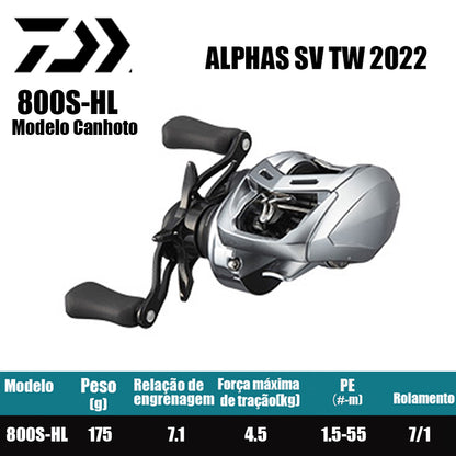 DAIWA 2022 ALPHAS SV TW 800S-HL Modelo Canhoto
