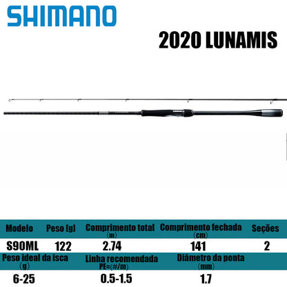 SHIMANO 2020 LUNAMIS S90ML  para molinetes de pesca