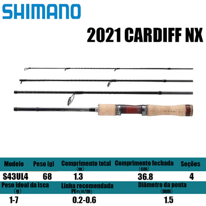 SHIMANO 2021 CARDIFF NX S43UL-4 para molinetes de pesca
