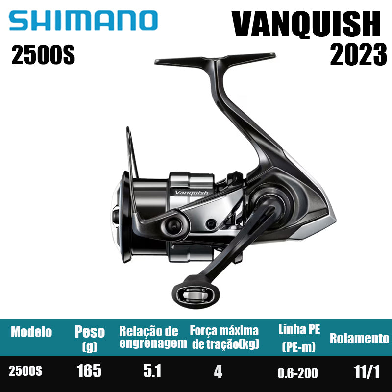 SHIMANO 2023 VANQUISH  carretel de pesca bobina giratória de água doce peças de pesca de água salgada Origem: Japão