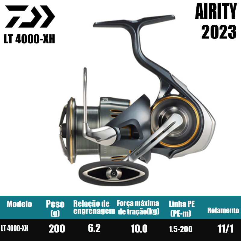 DAIWA 2023 AIRITY Molinete De Pesca Spinning Reel Água Doce Água Salgada Peças De Pesca Origem: Japão