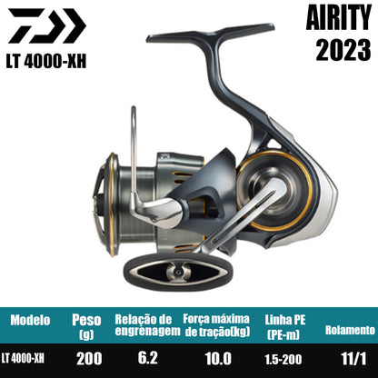 DAIWA 2023 AIRITY Molinete De Pesca Spinning Reel Água Doce Água Salgada Peças De Pesca Origem: Japão