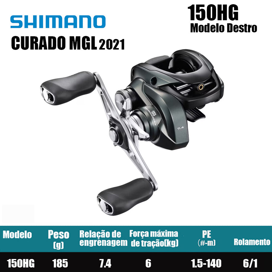 SHIMANO 2021 CURADO MGL 150HG Modelo Destro