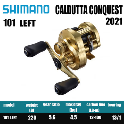 Carretilha De Arremesso SHIMANO 2021 CALCUTTA CONQUEST 100 200 , Peça De Reposição Para Pesca Em Água Doce E Salgada. Local De Produção: Japão