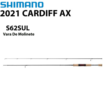 SHIMANO 2021 CARDIFF AX S62SUL Vara De Molinete