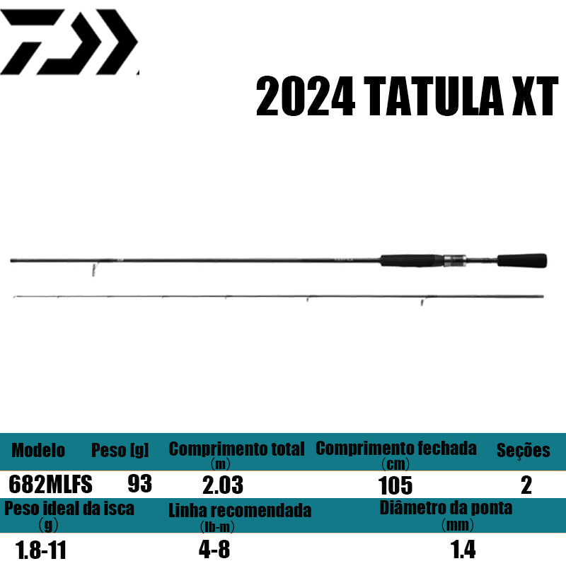 DAIWA 2024 TATULA XT 682MLFS para carretilhas de pesca