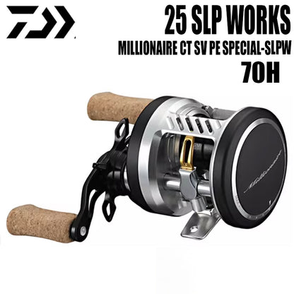 DAIWA 2025 SLP Works Millionaire CT SV 70H Special-SLPW Manivela Direita