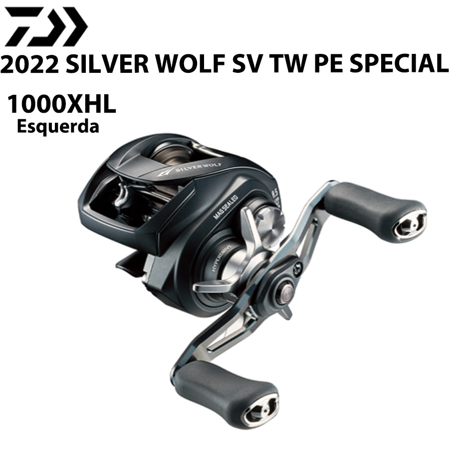 DAIWA 2022 SILVER WOLF SV TW PE SPECIAL 1000XHL Carretilha Esquerda