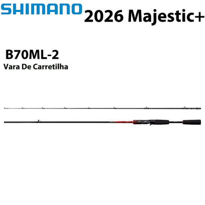 SHIMANO2026 Majestic+ B70ML-2 Vara De Carretilha