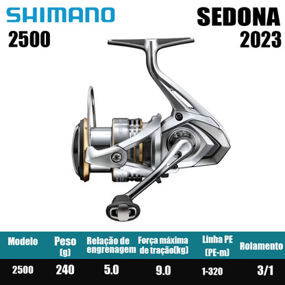 SHIMANO 2023 SEDONA carretel de pesca spinning carretel de água doce peças de pesca de água salgada Origem: Malásia
