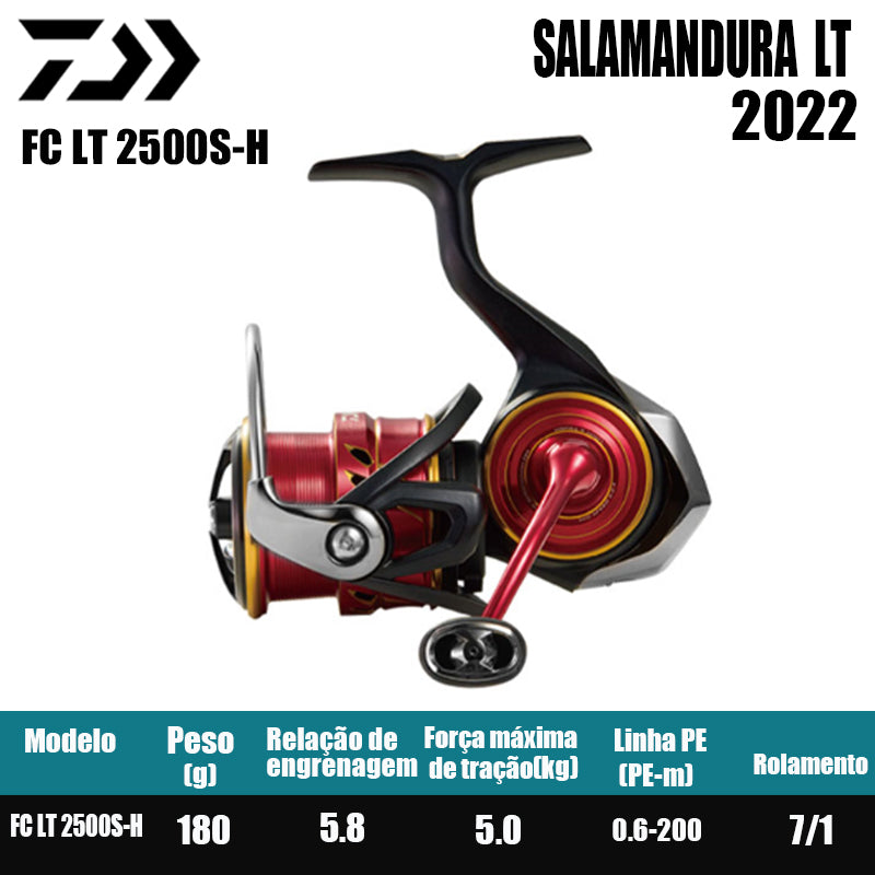 DAIWA 2022 SALAMANDURA Carretel de pesca Spinning Reel Água doce Peças de pesca de água salgada Origem Vietnã