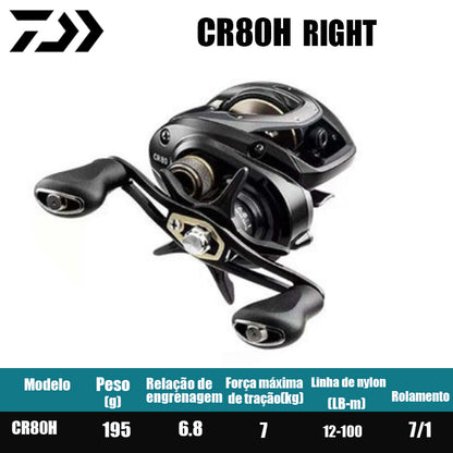 DAIWA 2022 CC80 CR80 peças de pesca, carretilha para pesca em água salgada e doce, carretilha de pesca baitcast. Origem: China.