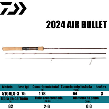 DAIWA 2024 AIR BULLET 510ULS-3 para molinetes de pesca