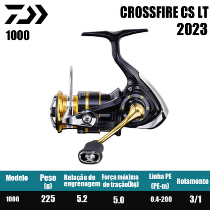 DAIWA 2023 CROSSFIRE LT Spinning Reel Fishing Reel Água doce Peças de pesca de água salgada Origem Vietnã