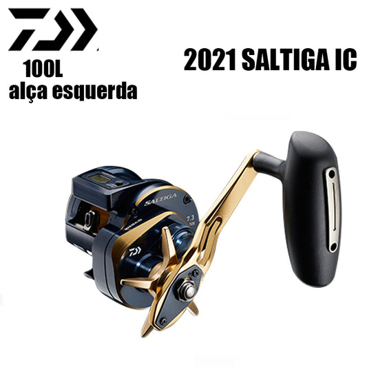 DAIWA 2021 SALTIGA IC 100L alça esquerda