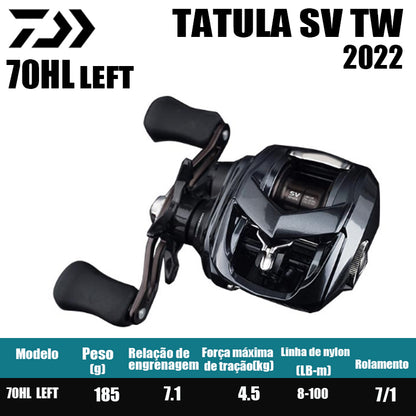 DAIWA 2022 TATULA SV TW 70HL Modelo Canhoto