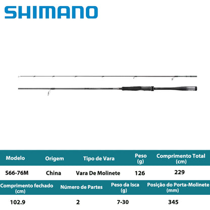 SHIMANO 2026 DIALUNA INSHORE S66-76M Vara De Molinete