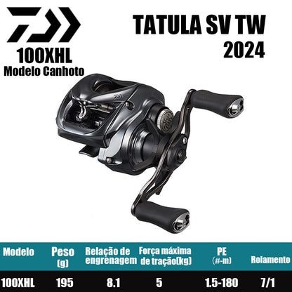 DAIWA 2024 TATULA SV TW 100XHL Modelo Canhoto