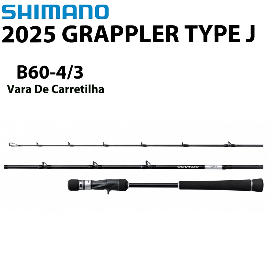 SHIMANO 2025 GRAPPLER TYPE J B60-4/3 Vara De Carretilha