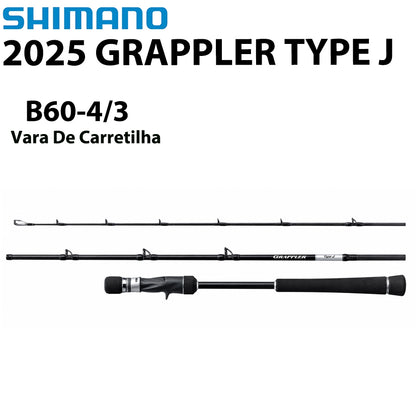 SHIMANO 2025 GRAPPLER TYPE J B60-4/3 Vara De Carretilha