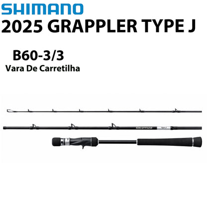 SHIMANO 2025 GRAPPLER TYPE J B60-3/3 Vara De Carretilha