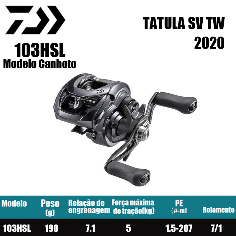 DAIWA 2020 TATULA SV TW 103HSL Modelo Canhoto