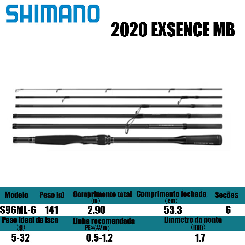 SHIMANO 2020 EXSENCE MB S96ML-6 para molinetes de pesca